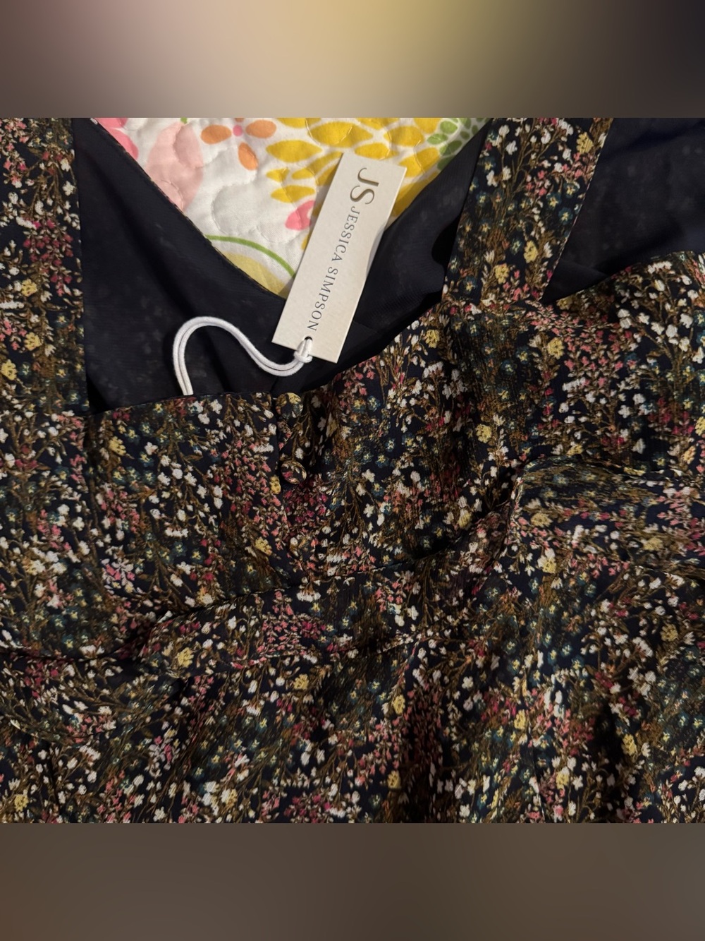 NWT medium Jessica Simpson floral slit dress - Picture 7 of 7